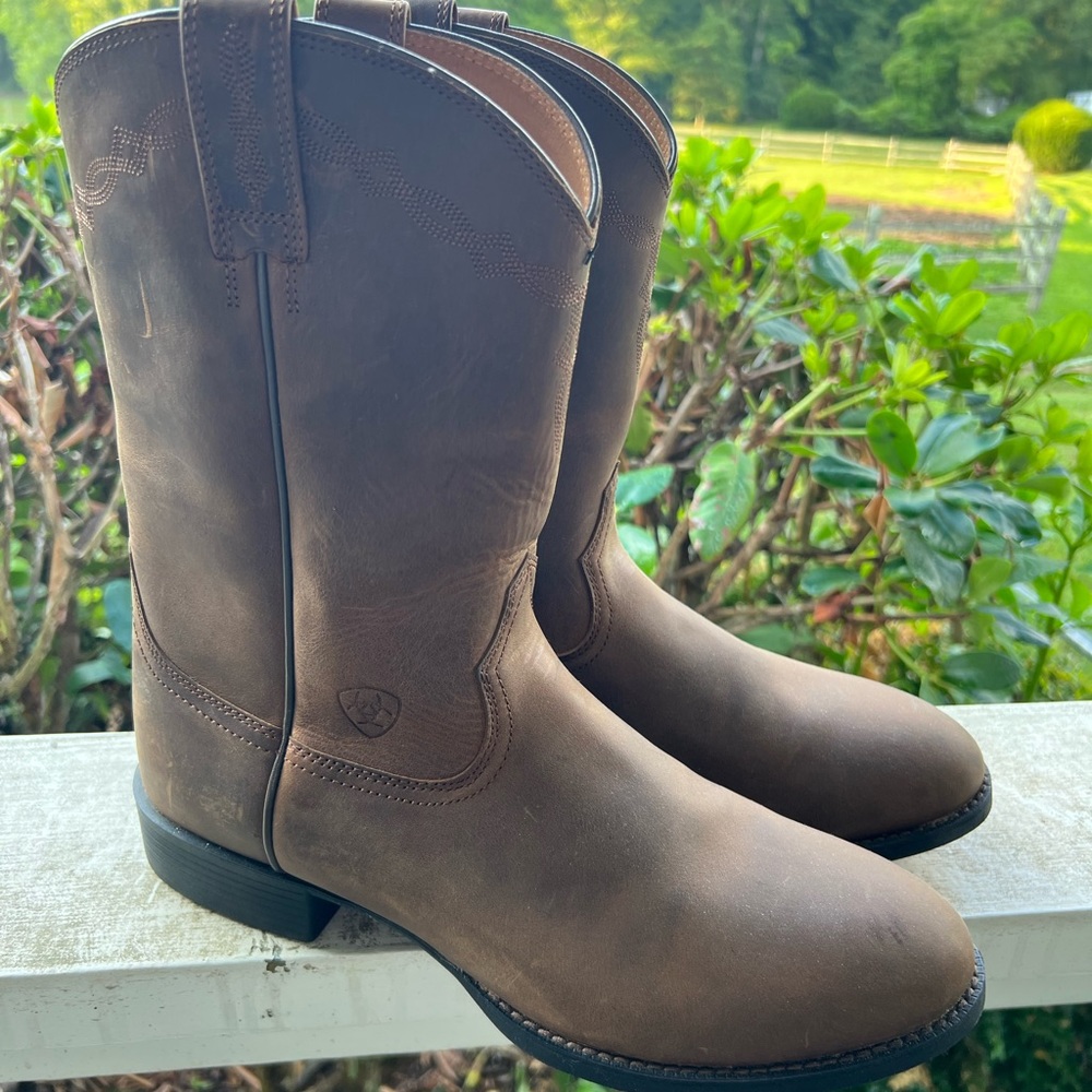 Ariat Heritage Roper boots distressed brown size 11 D